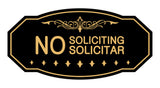 Victorian No Soliciting No Solicitar Sign
