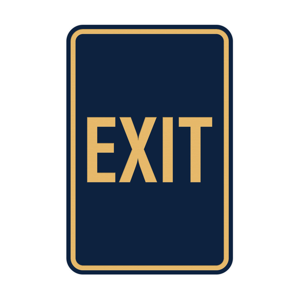 Rounded Exit Sign Portrait Round Exit Sign – Pacific Sign and Stamp