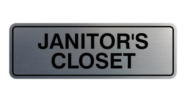 Standard Janitor's Closet Sign – Pacific Sign and Stamp