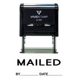 Mailed With By Date Line Self Inking Rubber Stamp