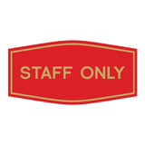 Fancy Staff Only Sign