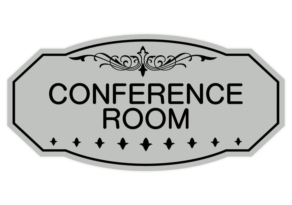 Lt Gray Victorian Conference Room Sign