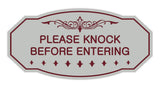 Victorian Please Knock Before Entering Sign