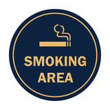 Signs ByLITA Circle Smoking Area Sign