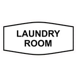 White Fancy Laundry Room Sign