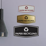 Fancy Paper Recycling Wall or Door Sign