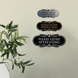 Designer Please Flush After Using Wall or Door Sign
