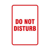 Portrait Round Do Not Disturb Sign