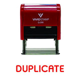Duplicate Self-Inking Office Rubber Stamp