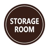 Signs ByLITA Circle Storage Room Sign