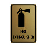 Portrait Round Fire Extinguisher Sign