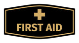 Signs ByLITA Fancy First Aid Sign with Adhesive Tape, Mounts On Any Surface, Weather Resistant, Indoor/Outdoor Use