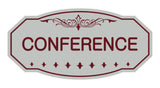 Light Grey / Burgundy Victorian Conference Sign