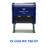 In God We Trust Self Inking Rubber Stamp