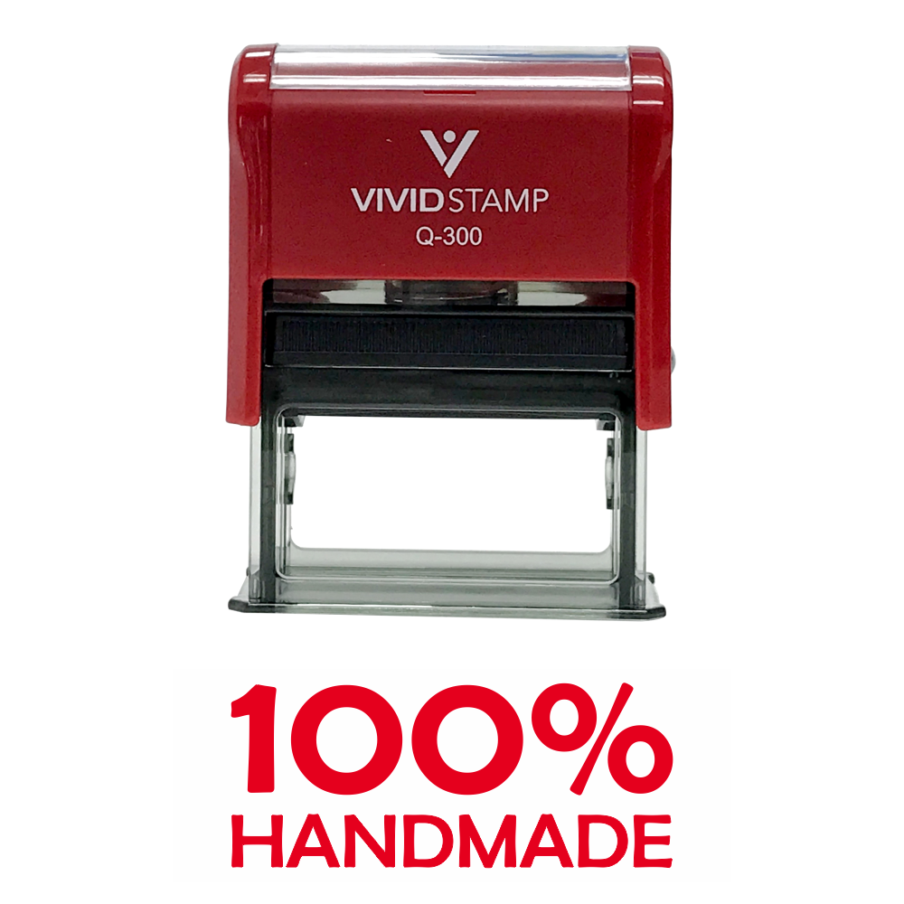 100% Handmade Self Inking Rubber Stamp