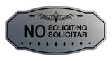 Victorian No Soliciting No Solicitar Sign
