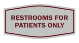 Signs ByLITA Fancy Restrooms For Patients Only Sign