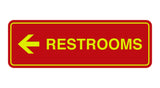 Signs ByLITA Standard RESTROOM (LEFT ARROW) Sign