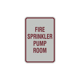 Portrait Round Fire Sprinkler Pump Room Sign