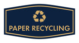 Fancy Paper Recycling Wall or Door Sign