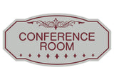 Light Grey / Burgundy Victorian Conference Room Sign