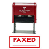 Faxed Self-Inking Office Rubber Stamp