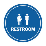 Signs ByLITA Circle All Gender Restroom Sign