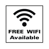 FREE WIFI AVAILABLE Wall / Door Sign