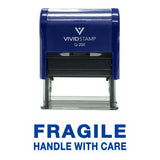 Fragile Handle With Care Self Inking Rubber Stamp