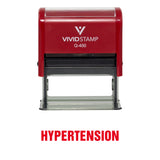 Hypertension Medical Self Inking Rubber Stamp