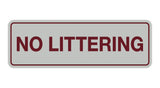Signs ByLITA Standard No Littering Sign