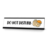 Do Not Disturb Stick People Desk Sign, Novelty Nameplate (2 x 8")
