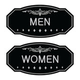 Victorian Men Women Sign Set