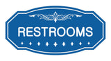Victorian Restrooms Sign