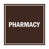 Signs ByLITA Square Pharmacy Sign with Adhesive Tape, Mounts On Any Surface, Weather Resistant, Indoor/Outdoor Use