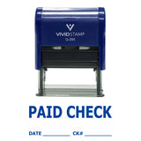 Paid Check W/ Date Ck# Line Self Inking Rubber Stamp