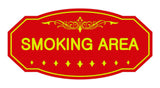 Victorian Smoking Area Sign