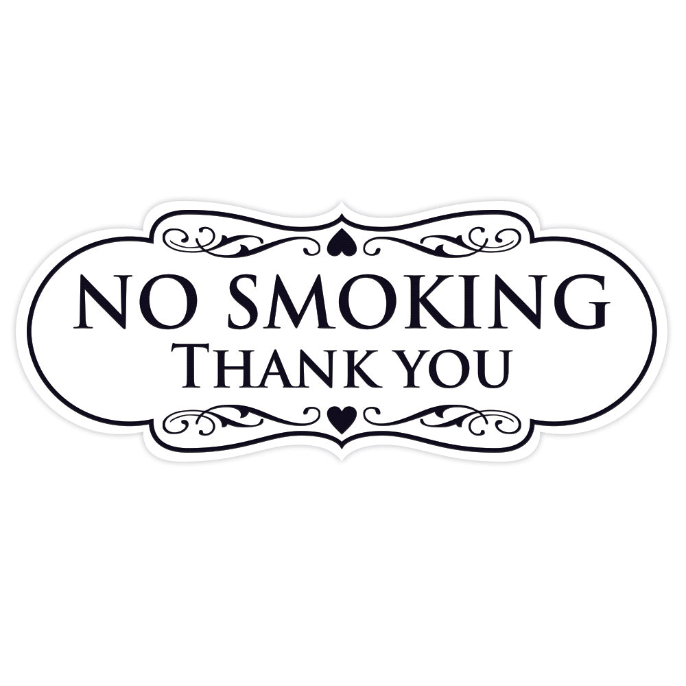 Designer NO SMOKING Thank You Sign