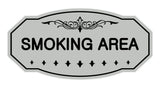 Victorian Smoking Area Sign