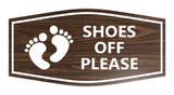Signs ByLITA Fancy Shoes Off Please Remove Sign