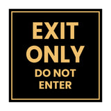 Square Exit Only Do Not Enter Sign