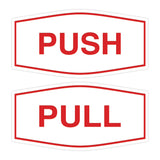 Signs ByLITA Fancy Push Pull Sign Set