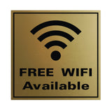 FREE WIFI AVAILABLE Wall / Door Sign