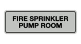 Lt Gray Signs ByLITA Standard Fire Sprinkler Pump Room Sign