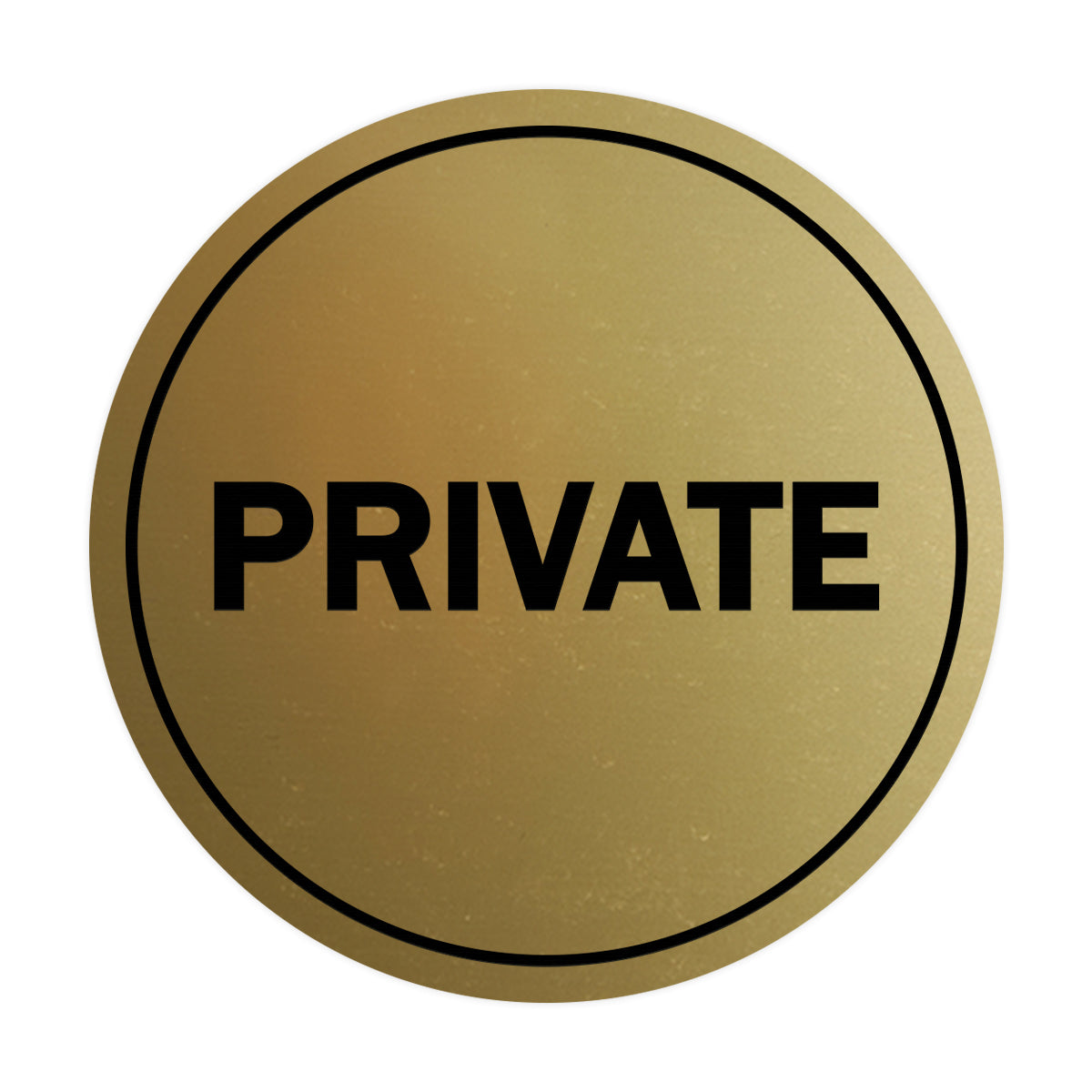 Circle PRIVATE Wall / Door Sign