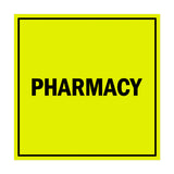 Signs ByLITA Square Pharmacy Sign with Adhesive Tape, Mounts On Any Surface, Weather Resistant, Indoor/Outdoor Use