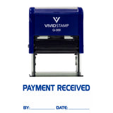 Payment Received By Date Self Inking Rubber Stamp