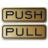 Classic Horizontal Push Pull Door Sign