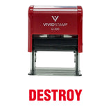 Destroy Office Self Inking Rubber Stamp