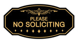 Victorian Please No Soliciting Sign